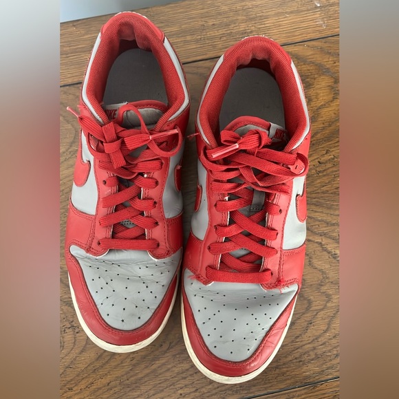 Nike Dunks Low Retro UNLV Red and Gray Athletic Shoes men’s 9 main image 11
